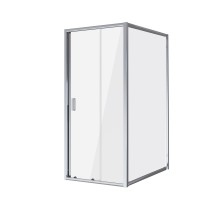 Душевое ограждение Niagara Nova NG-62-8A-A90 (80х90х195) прямоугольник,хром,двери раздвижные,стекло прозрачное,2 места