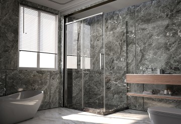 Душевой угол Veconi Premium Trento PTC-SP-40CH, 1300х1000x2000, хром, стекло прозрачное