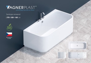 Акриловая ванна VAGNERPLAST Сантопа / Santopa 170x80