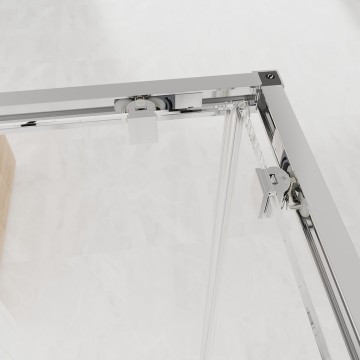 Душевой угол Veconi Evo 300 CH, 1000х800x1950, хром, прозрачное стекло