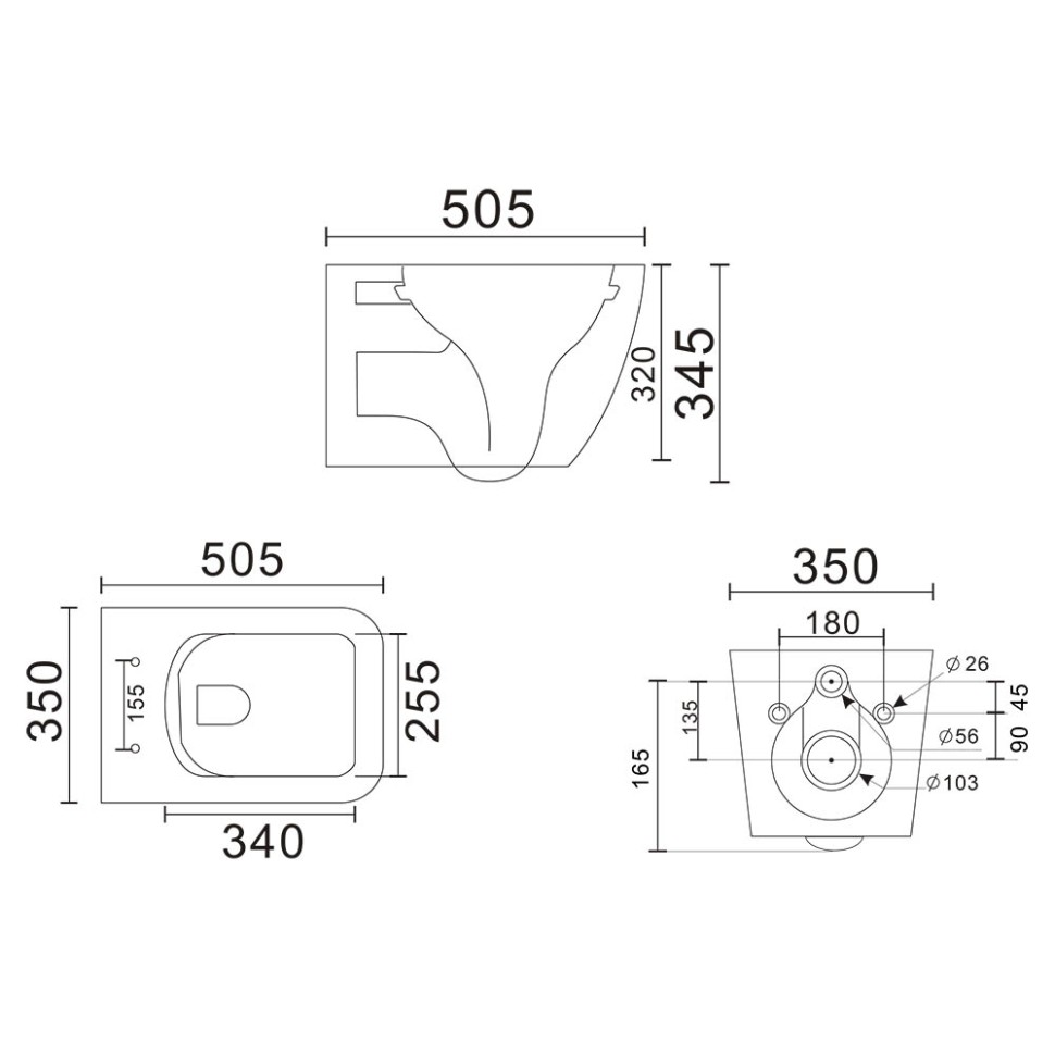 Унитаз подвесной Veconi Pulo VPU-51T