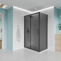 Душевой угол Veconi Evo 100SP GR 1500х800x1950, графит брашинг, тонированное стекло