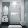 Душевое ограждение Grossman Style 100.K33.05.110.10.00-200.K33.05.100.10.00 (110х100х195) раздвижная,хром,стекло прозрачное,2 места