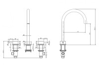 Смеситель ABBER Wasser Kreis 316 AF8108BST-M для раковины, брашированная сталь