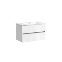 Тумба подвесная SANCOS Urban 790х450х550, c двумя ящиками оснащенными доводчиками, белый глянец , арт. UR80W