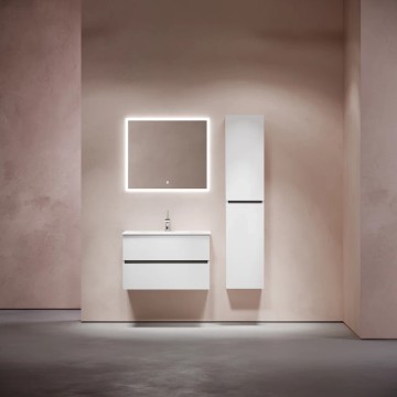 Тумба подвесная SANCOS Urban 790х450х550, c двумя ящиками оснащенными доводчиками, белый глянец , арт. UR80W