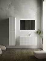 Тумба подвесная SANCOS Snob R правая 995х445х500, c двумя ящиками оснащенными доводчиками, Bianco , арт.SNR100RW