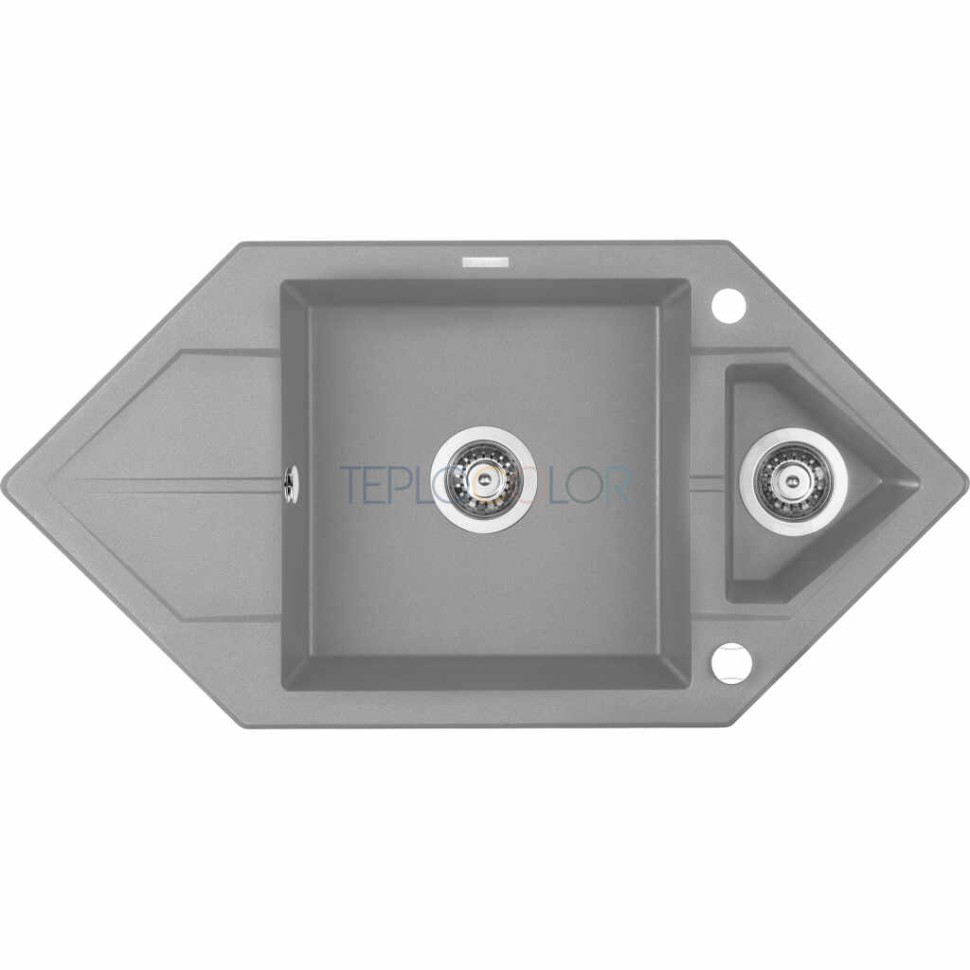 Гранитная мойка, 1.5-чаши с осушкой - Space Saver