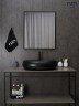 Раковина Gid Bm9030a 53371 накладная черная матовая 60x41x15
