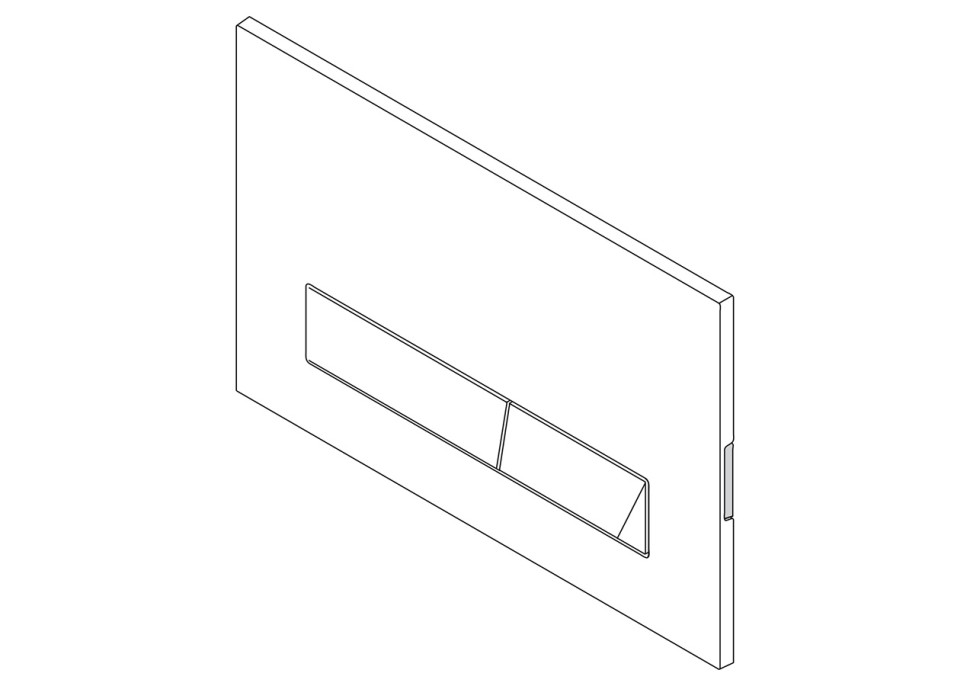 Кнопка смыва BelBagno MARMI BB009-MR-BIANCO, цвет-белый