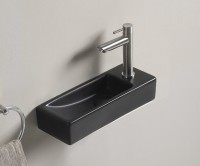 Раковина Gid Bm9271L 62202L подвесная черная матовая 38.0x14.5x8