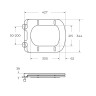 Унитаз подвесной безободковый с сиденьем BelBagno DUE BB3103CHR/SC