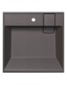 Раковина над стиральной машиной Uperwood Naomi Quartz, 60*60 см, серый шёлк