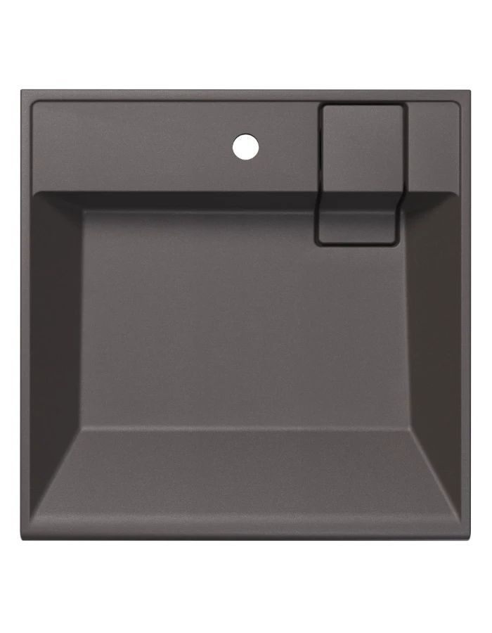 Раковина над стиральной машиной Uperwood Naomi Quartz, 60*60 см, серый шёлк