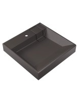 Раковина над стиральной машиной Uperwood Naomi Quartz, 60*60 см, серый шёлк