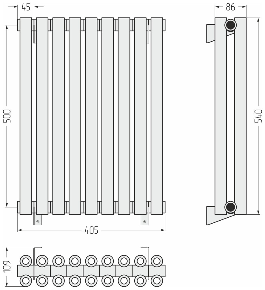 Эстет-00 500х405 9 секций