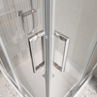 Душевой уголок BelBagno LUCE-AH-2-100/80-C-Cr
