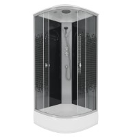Душевая кабина Niagara Eco E80/26/BLACK (80х80х215) 4 места
