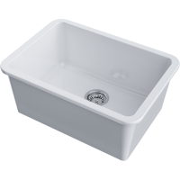 Кухонная мойка Omoikiri Torishima 67-U/I-WH Glossy Natceramic/белый глянцевый