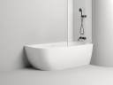 Ванна пристенная угловая SOFIA CORNER R 170x85  покраска по RAL полностью S-Sense Глянцевое