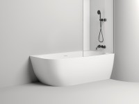 Ванна пристенная угловая SOFIA CORNER R 170x85  покраска по RAL полностью S-Sense Глянцевое
