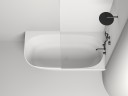 Ванна пристенная угловая SOFIA CORNER R 170x85  покраска по RAL полностью S-Sense Глянцевое