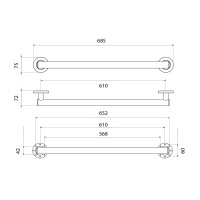 Поручень Timo Saona 13265/19 розовое золото