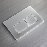 Кнопка смыва Veconi FLUSH V5, FLV5-CM, 240х162х9, пластик, хром матовый