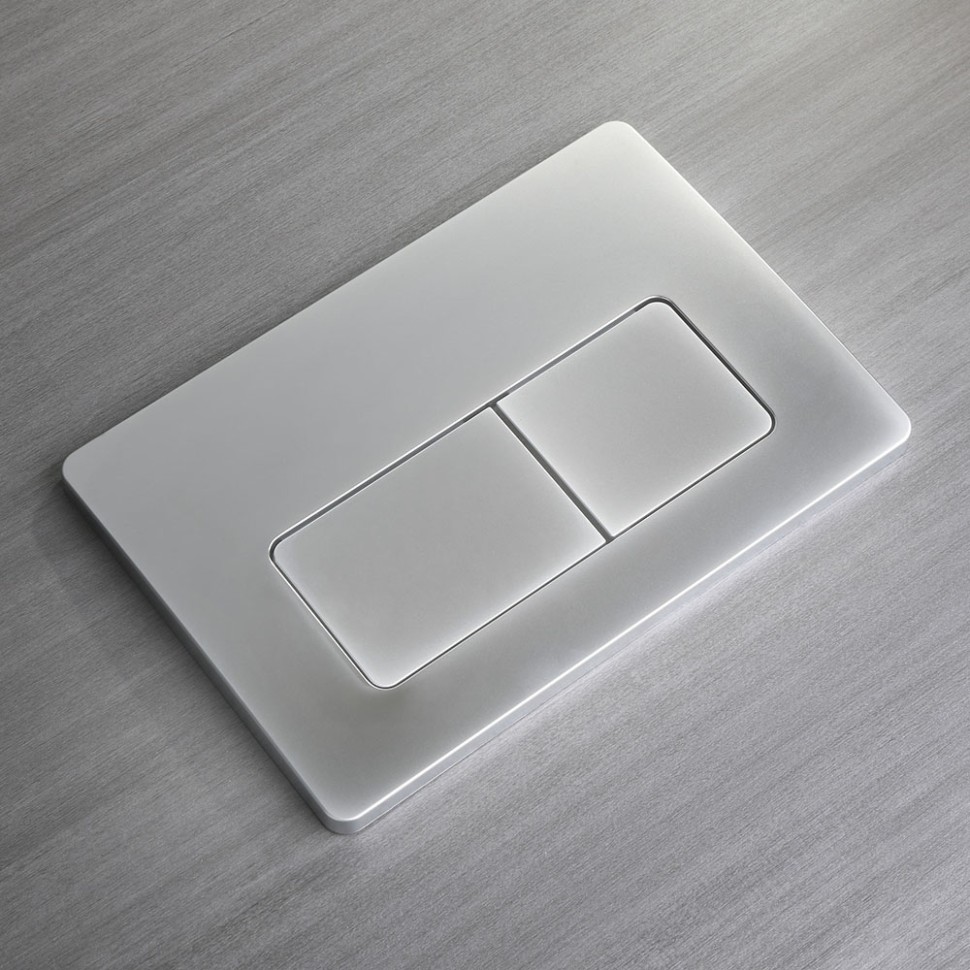 Кнопка смыва Veconi FLUSH V5, FLV5-CM, 240х162х9, пластик, хром матовый