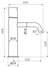 Смеситель для раковины GRB COOL XL 90540955, медь  