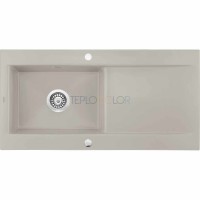 Керамическая мойка, 1-чаша с осушкой