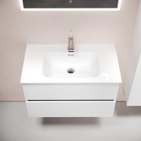 Тумба подвесная SANCOS Urban 890х450х550, c двумя ящиками оснащенными доводчиками, белый глянец , арт. UR90W
