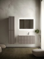 Тумба подвесная SANCOS Snob R правая 995х445х500, c двумя ящиками оснащенными доводчиками, Doha soft, арт.SNR100RSM