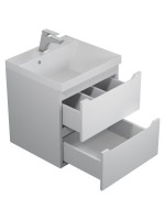 Тумба под раковину для ванной подвесная Uperwood Tanos NEW 50х45х50 см, белая