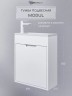Тумба под раковину для ванной подвесная Uperwood Modul 50х21х60 см, белаяатовая