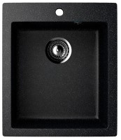 Кухонная мойка из искусственного камня Uperwood Симпл (Simple) UPD-303-308, черная