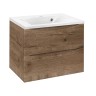 База под раковину Mia 650 подвесная, 2 выкатных ящика soft close, V.Oak