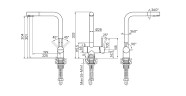 Смеситель для кухни SKALEN, белый матовый, Sk213020-431(WH), Paulmark