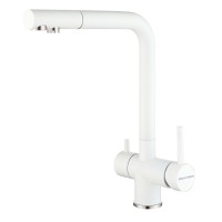 Смеситель для кухни SKALEN, белый матовый, Sk213020-431(WH), Paulmark