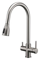 Смеситель для кухни Lange, никель, La214212-NI(BS), Paulmark