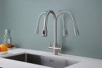 Смеситель для кухни Lange, никель, La214212-NI(BS), Paulmark