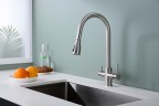 Смеситель для кухни Lange, никель, La214212-NI(BS), Paulmark
