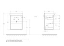 База под раковину подвесная BelBagno NEON-500-2C-SO-RS