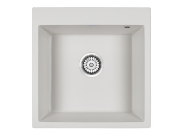 Мойка KANTE 50, IT-GRANIT, PM105152-WH , белый, 510х520, Paulmark