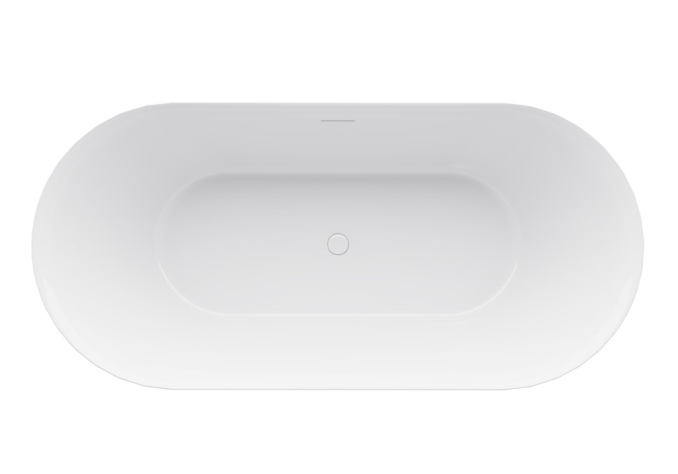 Ванна акриловая Vincea VBT-709-1700MG, 1700*800*585, цвет матовый бежевый/белый, щелевой перелив, слив белый