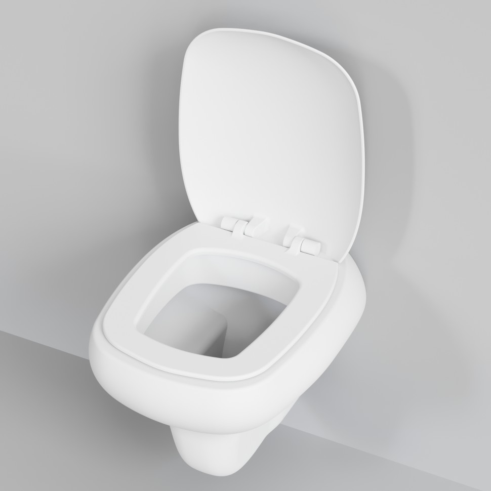 Унитаз Diamond 123T20101R (530*405*375) МАТОВЫЙ БЕЛЫЙ подвесной БЕЗОБОДКОВЫЙ, 1 место