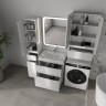 Тумба напольная STYLELINE "Атлантика 70", Люкс Плюс белый глянец с раковиной Атлантик 70  
