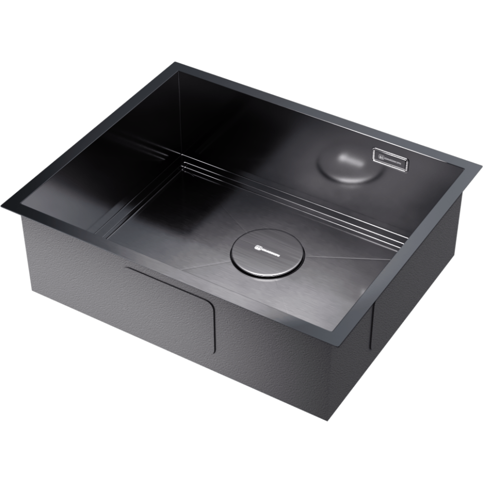 Кухонная мойка Omoikiri Kasen 54-16-INT-GM нерж. сталь/вороненая сталь