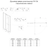Душевая дверь Veconi Vianno VN-26B, 800x1950, черный, стекло прозрачное