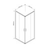 Душевой уголок Garda VSS-1G9012CLBN, 1200*900, брашированный никель, стекло прозрачное